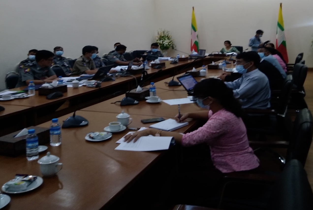 အာရှပစိဖိတ်ပူးတွဲအဖွဲ့ (Asia Pacific Joint Group- APJG) ၏ မျက်နှာစုံညီအစည်းအဝေးအား Zoom Meeting ဖြင့် (၁၁-၅-၂၀၂၁)ရက်တွင်တက်ရောက်နေစဉ် ၂ 